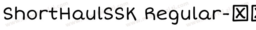 ShortHaulSSK Regular字体转换